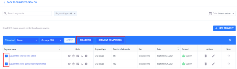 project data_segments